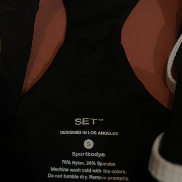 SET Active Workout Top - Sporty Layered Cami + Sports Bra, NWT - Picture 10 of 12